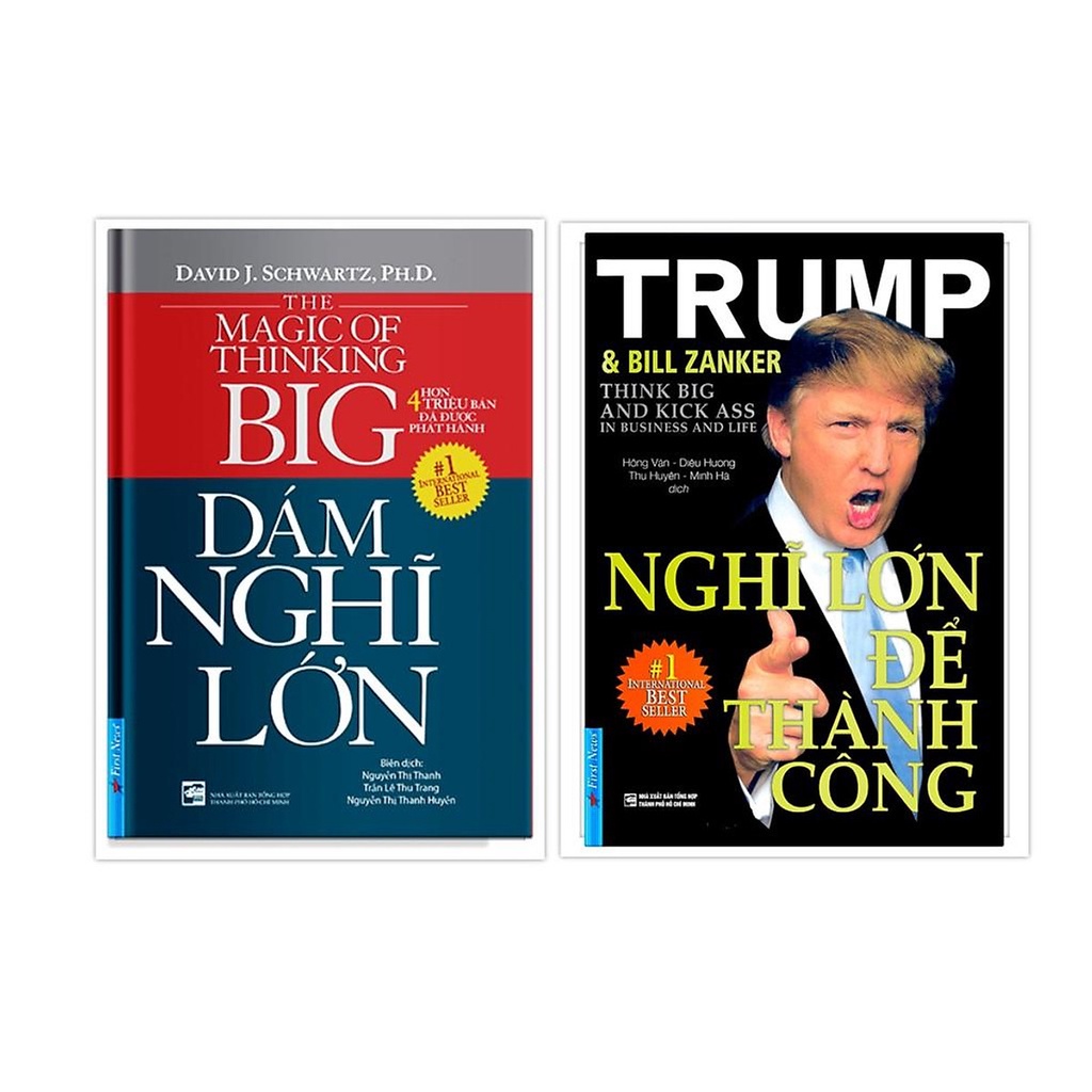 Sách - Combo Dám nghĩ lớn + Nghĩ lớn để thành công - First News