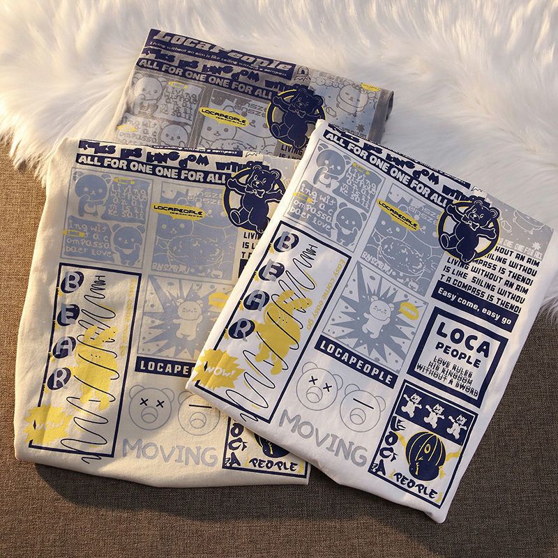 Áo Thun Tay Ngắn Chất Liệu 100% Cotton Cao Cấp Thời Trang Mùa Hè Dành Cho Cặp Đôi