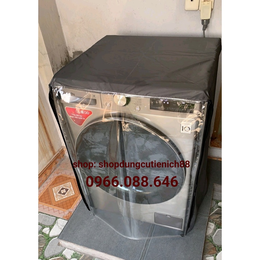 Áo Trùm Máy Giặt Cửa Trước Cửa Ngang Vải Dù Siêu Bền Chống Mưa Nắng Nóng Từ 7kg đến 12kg