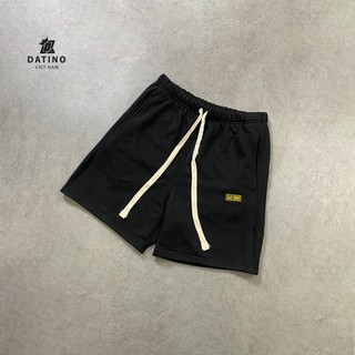 Quần short nam thun da cá Signature cao thành DATINO thun nỉ cotton form rộng mặc trên gối.
