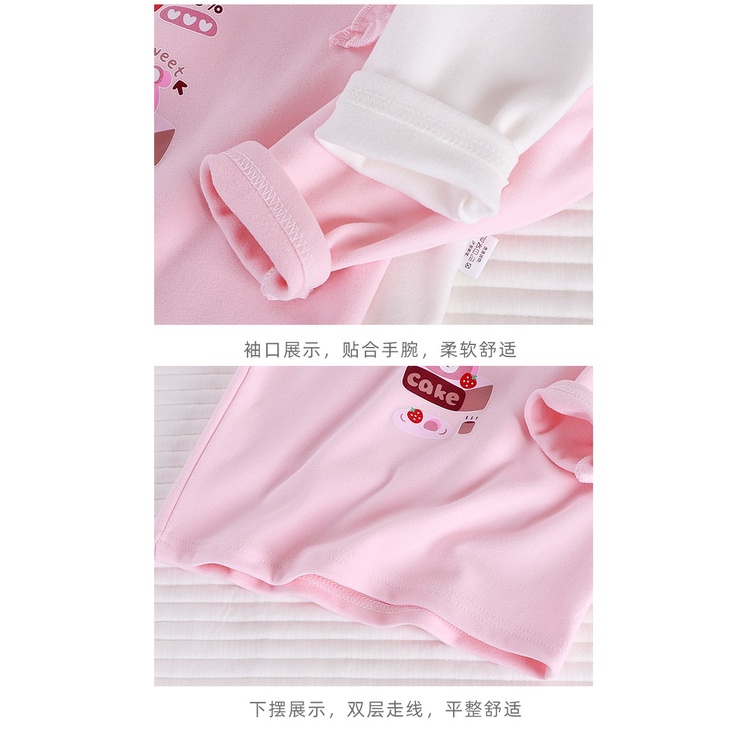 80-140cm Mùa Xuân Phong Cách Mới Bé Gái Đáy Áo Sơ Mi Phiên Bản Hàn Quốc Thường Ngày Nhung Đức Áo Thun Dài Tay Cho Bé Gái Ren Tay Áo Quần Áo Trẻ Em