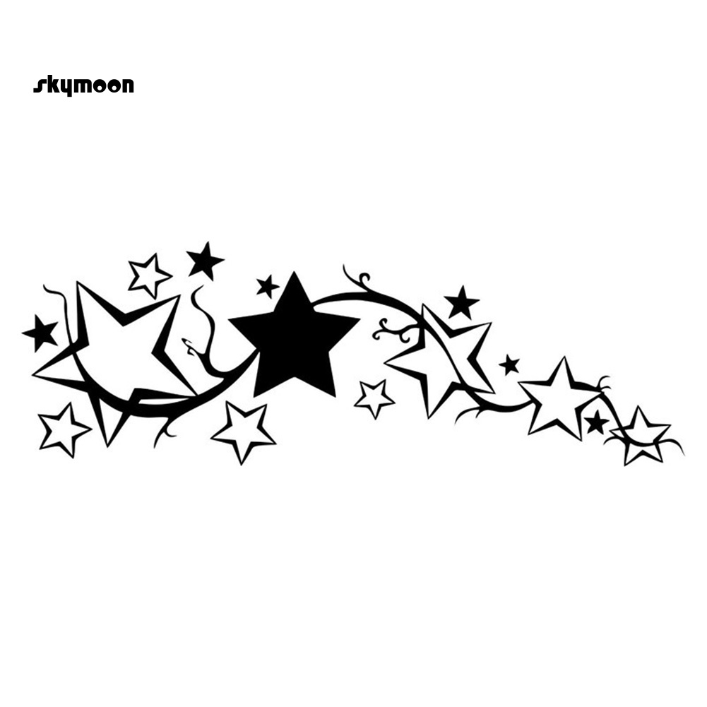 Đề Can Phản Quang Hình Ngôi Sao Trang Trí Thân Xe Hơi / Xe Máy