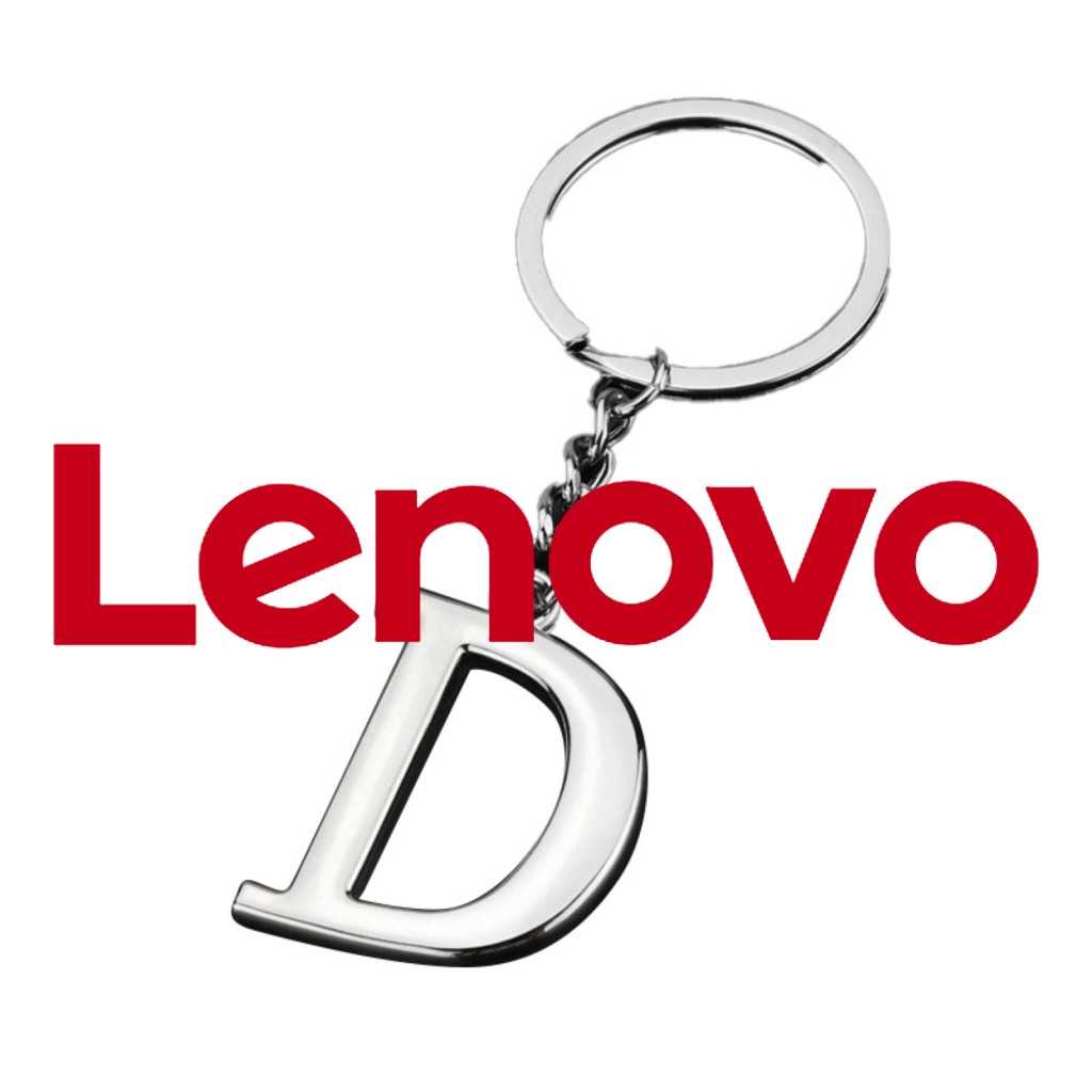 Mặt phụ kiện LENOVO bằng kim loại mạ điện mặt hình 26 chữ cái A-Z