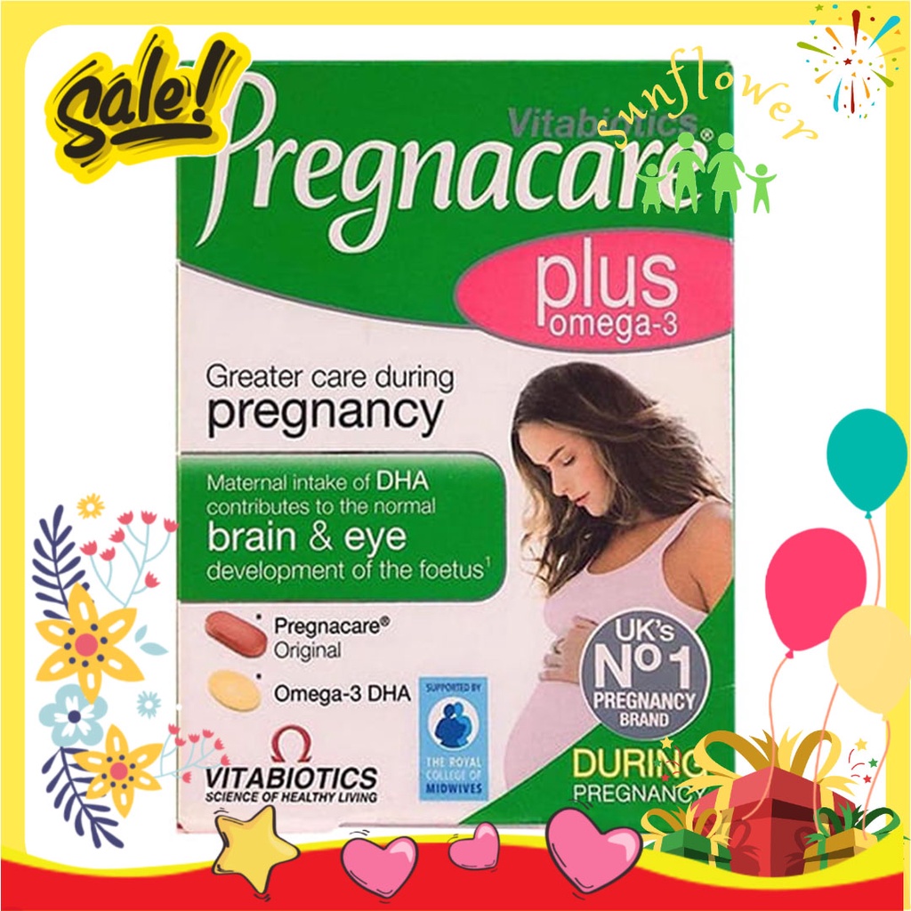 Pregnacare Plus Omega 3 - Vitamin tổng hợp cho bà bầu 56 viên của Anh