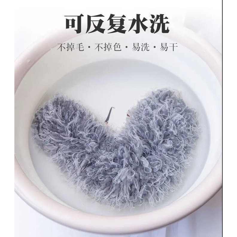 Chổi Quét Trần Bằng Sợi Vải Siêu Nhỏ Cán Inox Dài Cao Cấp, Đầu Chổi Linh Hoạt - Chổi Quét Bụi Đa Năng Rút Xoay 360 Độ