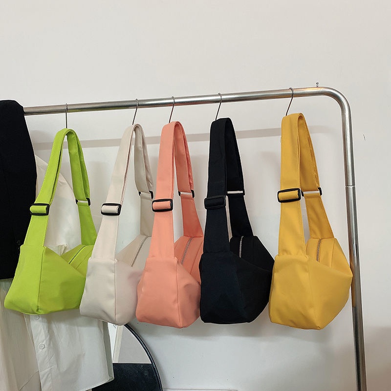Túi Đeo Vai Bằng Vải Bạt Nylon Sức Chứa Lớn Mẫu Mới 2021 Phong Cách Thể Thao Nhật Bản Cho Nữ
