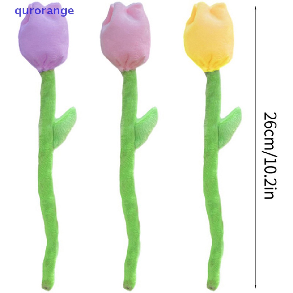 1 Đồ Chơi Nhồi Bông Hình Hoa Hồng / Tulip Dễ Thương 26cm
