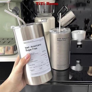 Cốc giữ nhiệt inox có ống hút ly uống coffee , ly giữ nhiệt inox