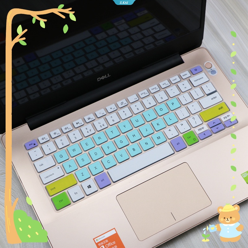 Tấm Lót Bảo Vệ Bàn Phím Máy Tính Bằng Silicon Mềm Chống Thấm Nước / Bụi Bẩn Cho Dell Inspiron 5000fit 5390 5498 5493 7391 13.3 inch