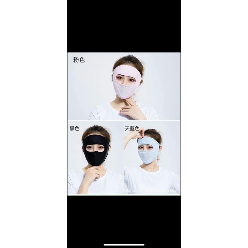 Khẩu trang chống nắng che trán, khẩu trang ninja che kín mặt có lưới thở tiện lợi unisex thời trang - Happy Life 4U