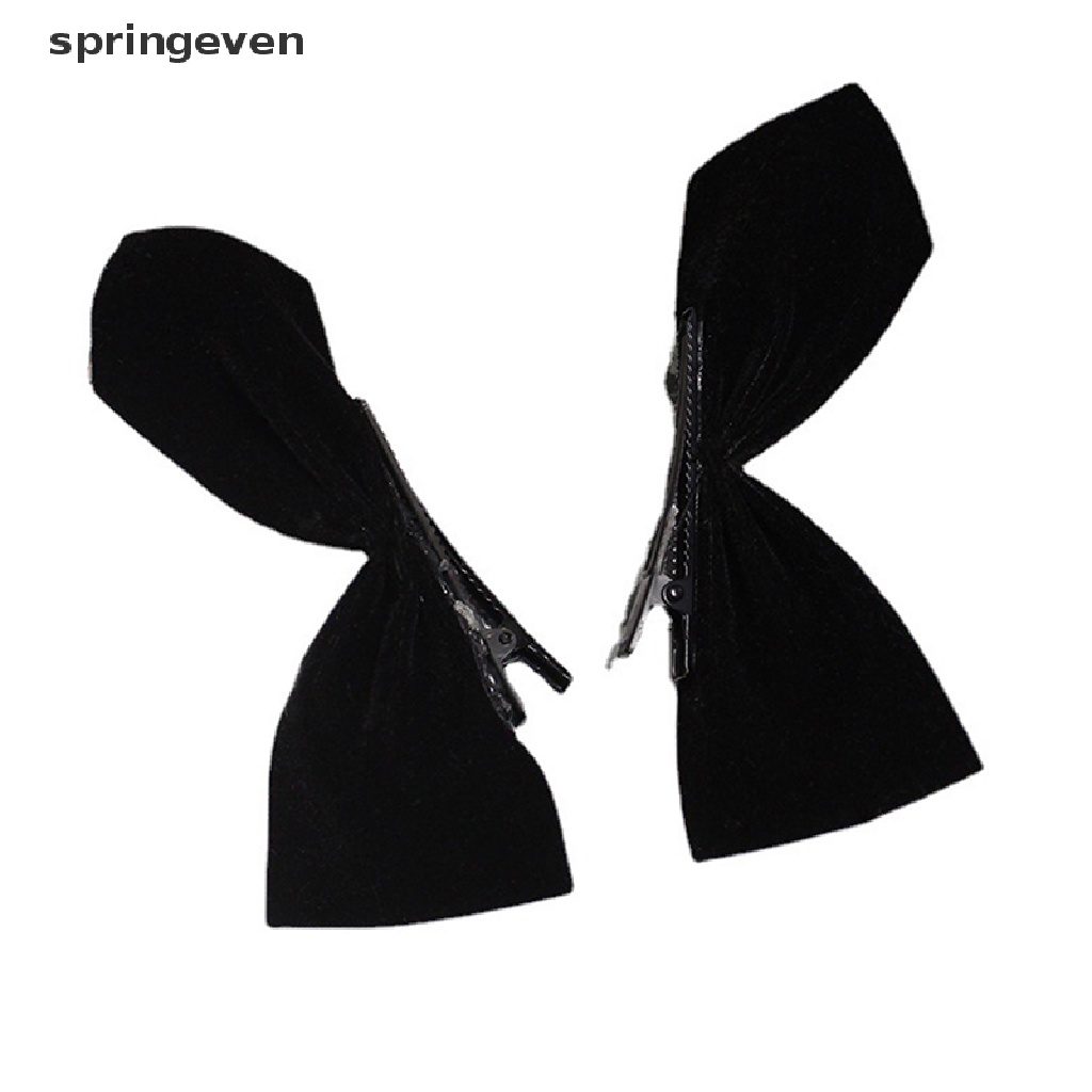 Bộ 2 Kẹp Tóc Màu Đen Kiểu Dáng Đáng Yêu Cho Bé Gái