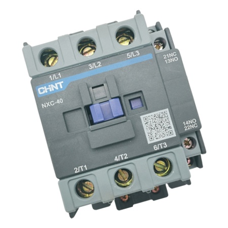 Contactor Chint NXC-40 220V 50/60Hz | 3 Pha 40A 1NO+1NC