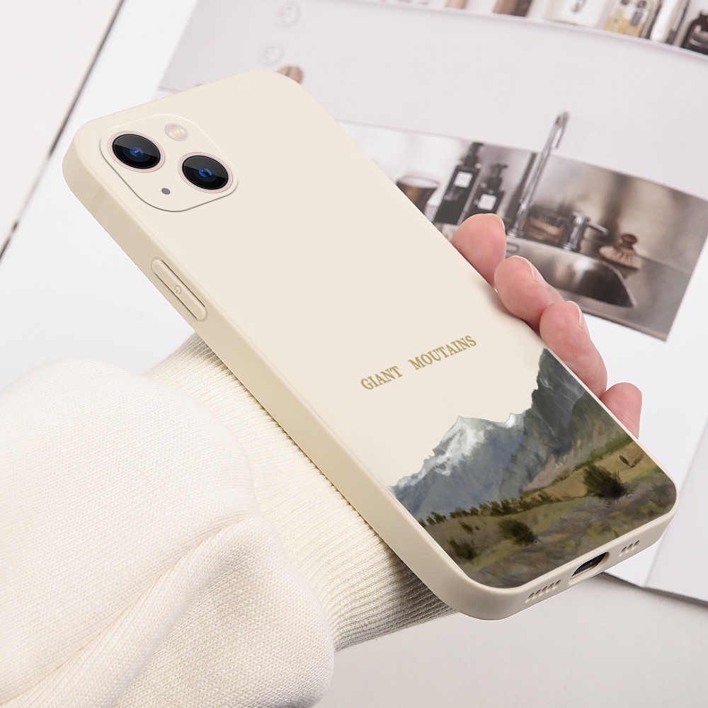 Ốp Điện Thoại Silicon Mềm Hình Núi Khổng Lồ B1K431L Cho iPhone 11 8 7 6 Plus 6SP 6 6 6s 7 8 11 12 13 14 Pro Max X Xs Max XR 12 13