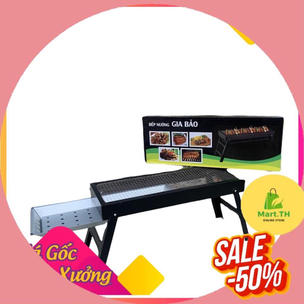 Bếp nướng than hoa - bếp nướng ngoài trời vuông tiện dụng có chân đế xếp gọn MART.TH
