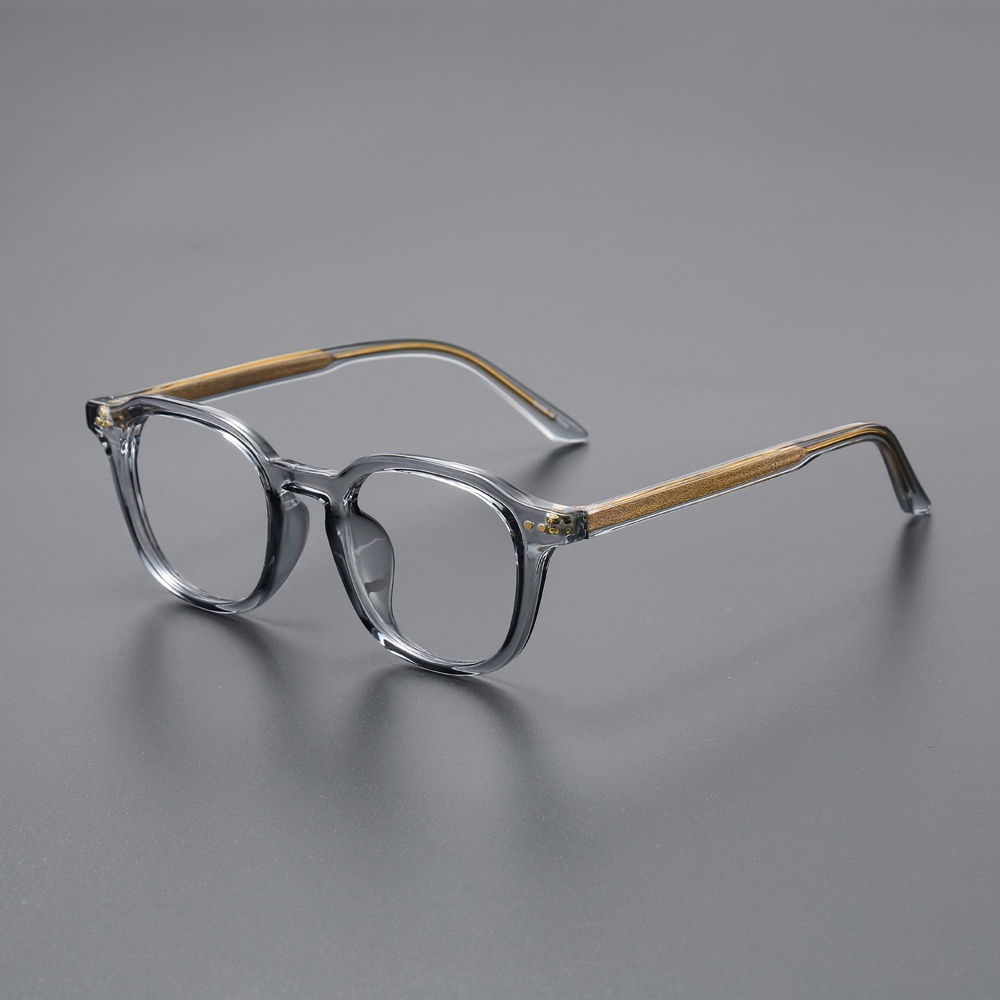 Gọng Mắt Kính Đính Đinh Tán Phiên Bản Hàn Quốc Retro Màu Sắc Sáng Bóng Dành Cho Nam Và Nữ