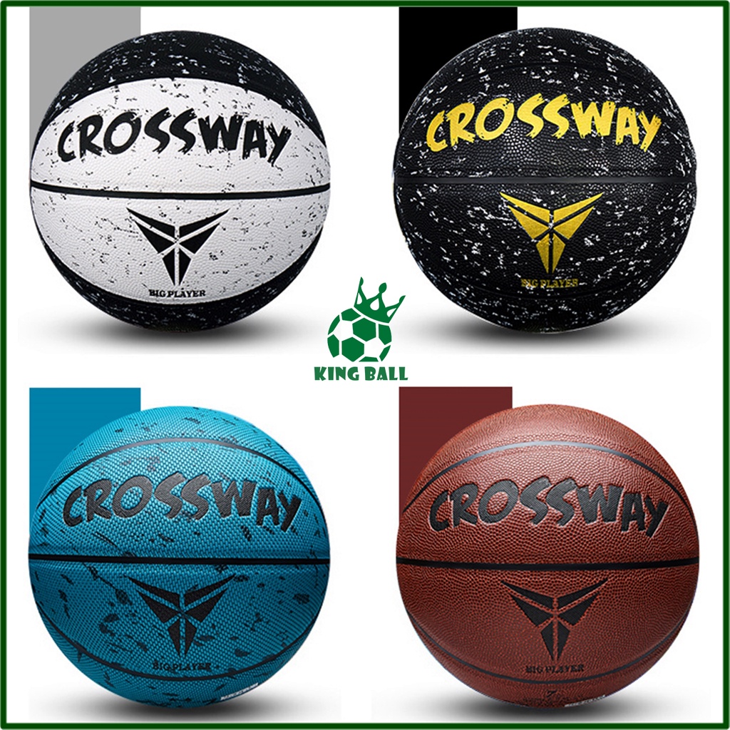 Quả Bóng Rổ Crossway Số 5 6 7 CR2.0, Banh Bóng Rổ Da Chính Hãng Đủ Size Trẻ Em Người Lớn Nam Nữ Thi Đấu Outdoor &amp; Indoor