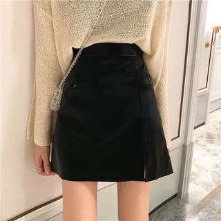 (Order ) Chân váy da kèm quần trong (kèm ảnh thật)