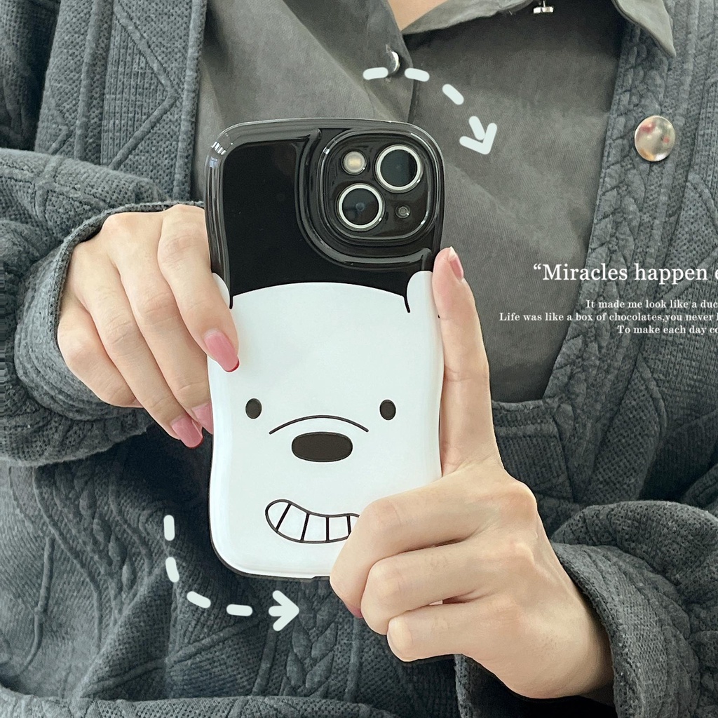 Ốp Điện Thoại TPU Silicon Mềm Chống Sốc In Hình Gấu Hoạt Hình Dễ Thương Cho iPhone 14 13 12 11 Pro Max 14 Plus