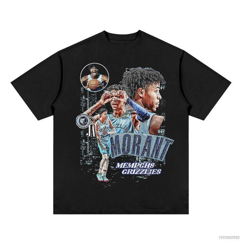 Hq3 NBA Ja Morant Fan T Áo Thun Thể Thao Tay Ngắn Cổ Tròn Kích Thước QH3 Dành Cho Nam Và Nữ