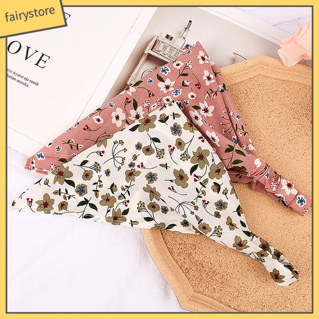 Khăn Quàng Cổ Polyester Bản Rộng In Họa Tiết Hoa Phong Cách Dành Cho Nữ [Fairy1] [Fairy1]