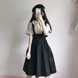 [Sẵn set vàng] Sét áo váy yếm vàng