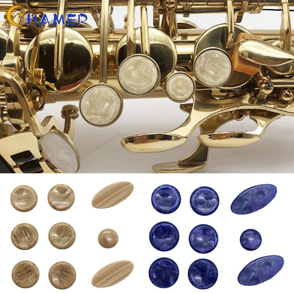 Bộ 9 Nút Bấm Màu Nâu Hình Oval Chuyên Dụng Cho Kèn Saxophone