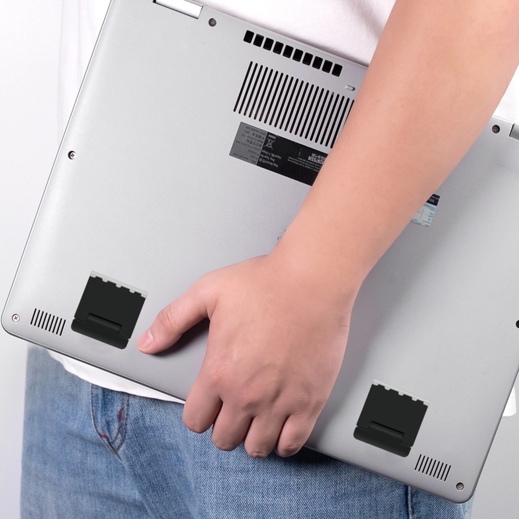 1 Cặp Giá Đỡ Laptop Tăng Chiều Cao Tản Nhiệt Chống Trượt 2 Màu Tùy Chọn Điện Thoại