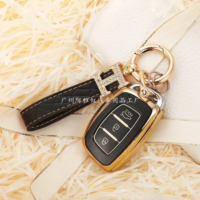 Bọc chìa khoá xe huyndai i10 tucson, elantra chìa thông minh
