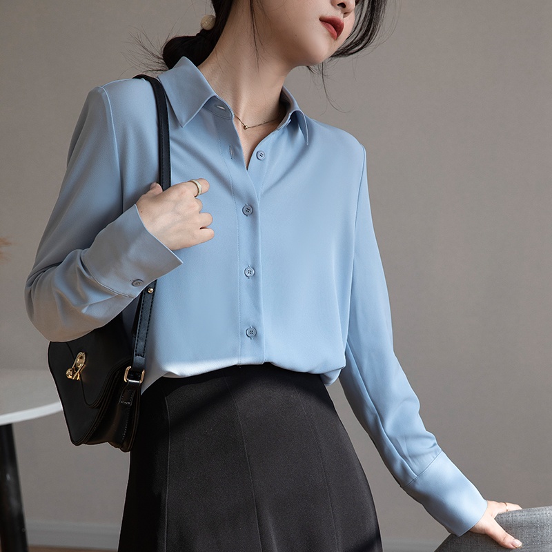 Áo Sơ Mi Tay Dài Cổ Chữ v Cao Cấp Phong Cách Mới 2023
