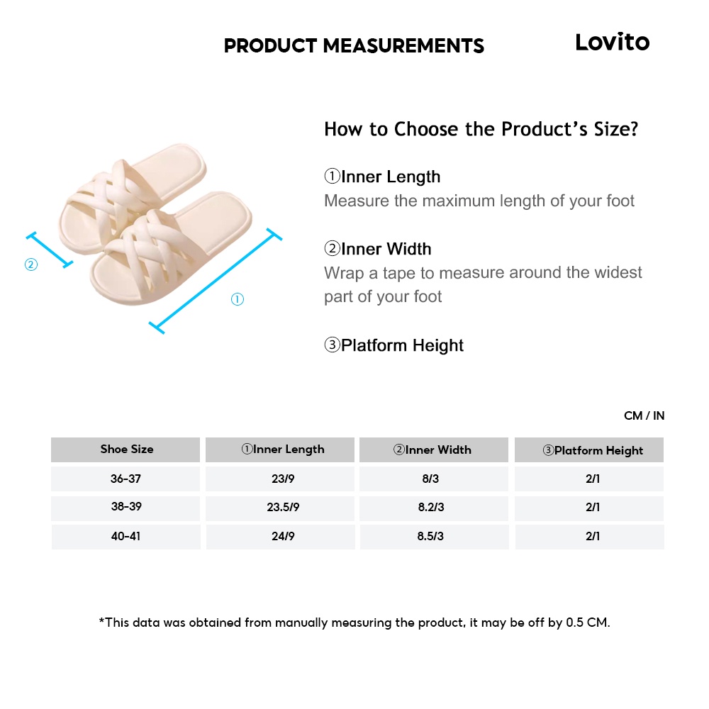 Lovito Casual Trơn Thời trang Hàn Quốc Cầu trượt mềm mại mùa hè Cầu trượt trong nhà và ngoài trời Phòng tắm Vòi hoa sen Dép hở ngón bện cho nữ LIS02008 (Kaki/Trắng/Xanh lá cây/Đen)