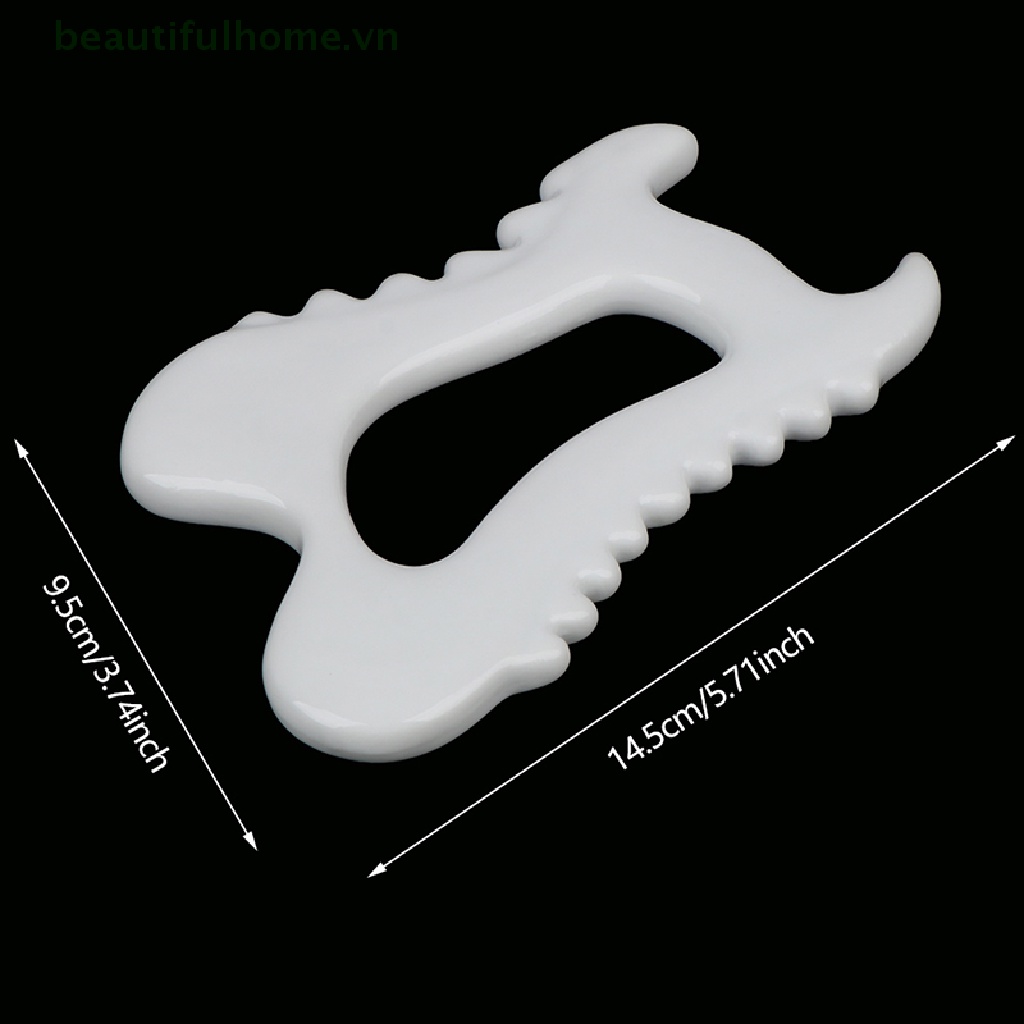 Bảng Mát Xa Mặt / Cơ Thể Hình Chữ Nhật Bằng Gốm Gua Sha