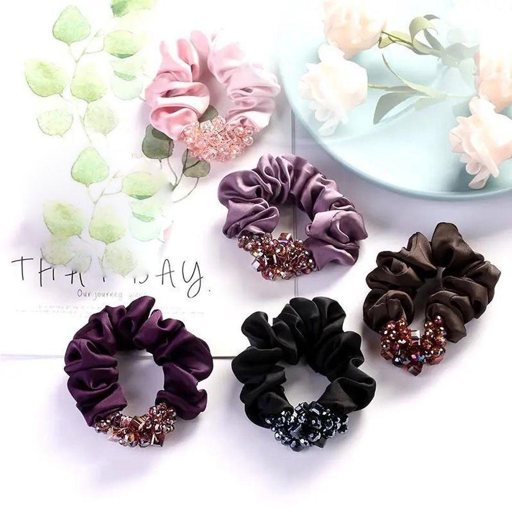 Dây Cột Tóc Co Giãn In Họa Tiết Hoa Xinh Xắn Thời Trang Cho Nữ