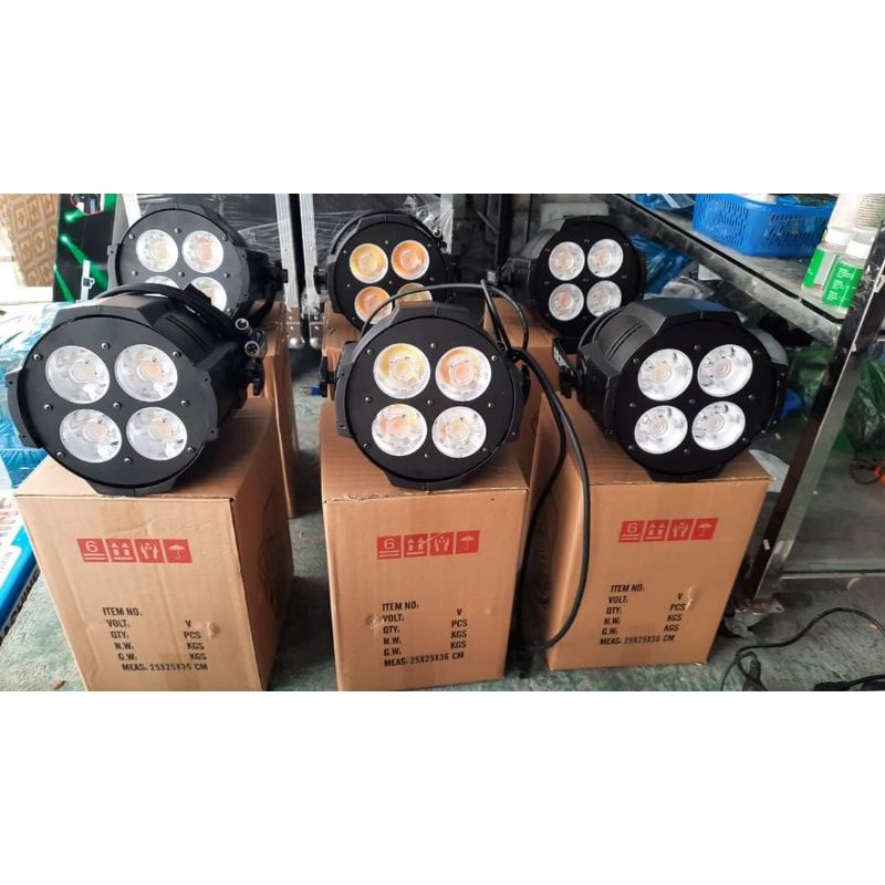 Đèn Led 4 bóng COB 2 mầu