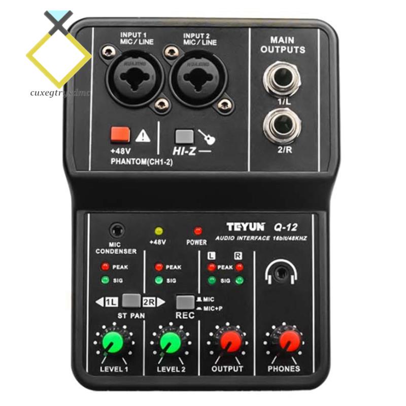 Bảng Mạch Âm Thanh TEYUN Q-12 Giao Diện 4 Kênh 48V Chuyên Dụng Cho Máy Tính Thẻ