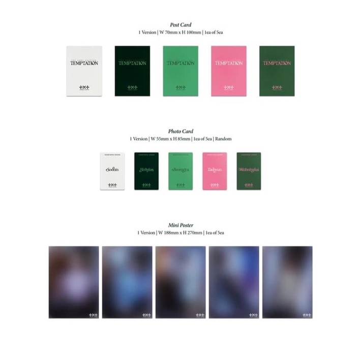 BỘ ẢNH TXT TEMPTATION LULLABY VER