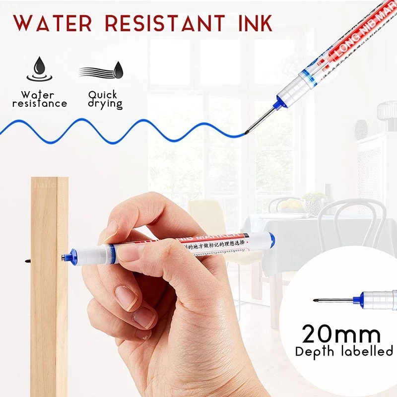 Bút Đánh Dấu Hai Đầu Dài 20mm Khô Nhanh Họa Tiết Gạch Sứ Cho Phòng Tắm