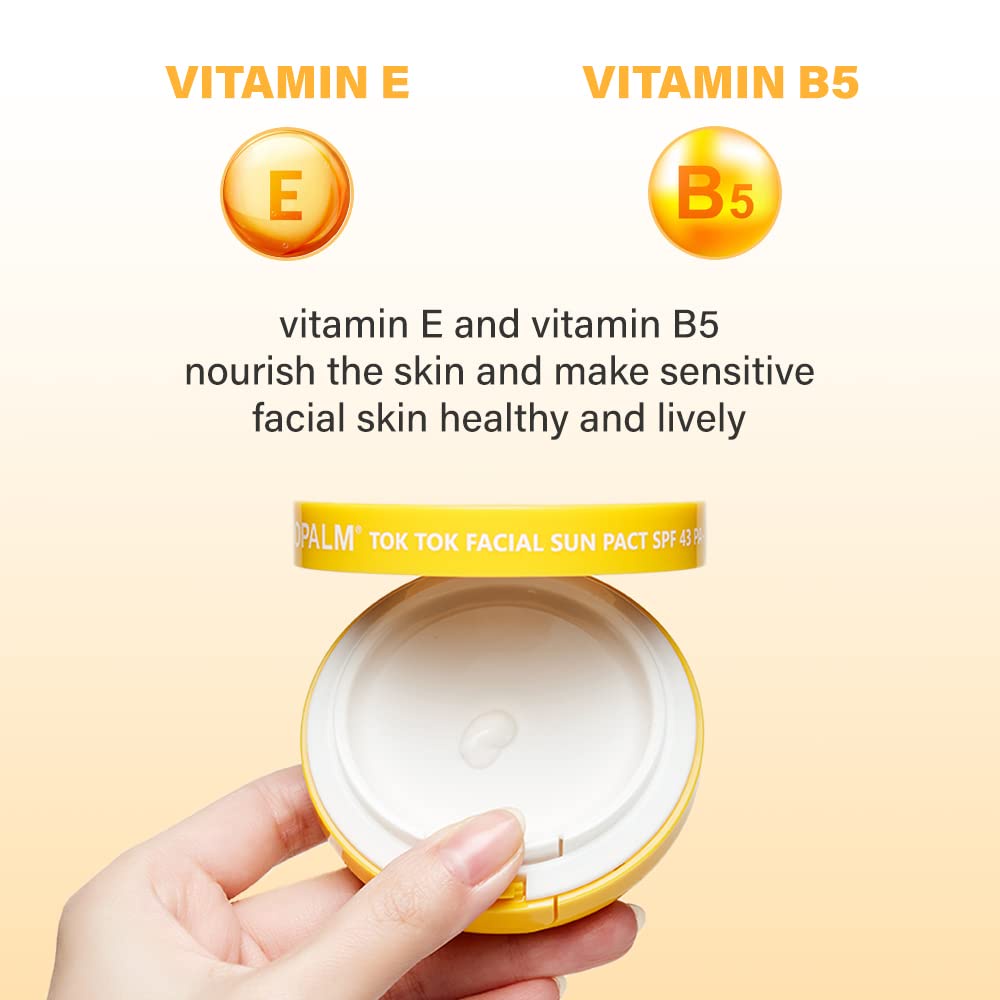 Phấn Chống Nắng Cushion An Toàn Cho Mẹ Và Bé ATOPALM TOK TOK Facial Sun Pact SPF43 PA+++ 15g