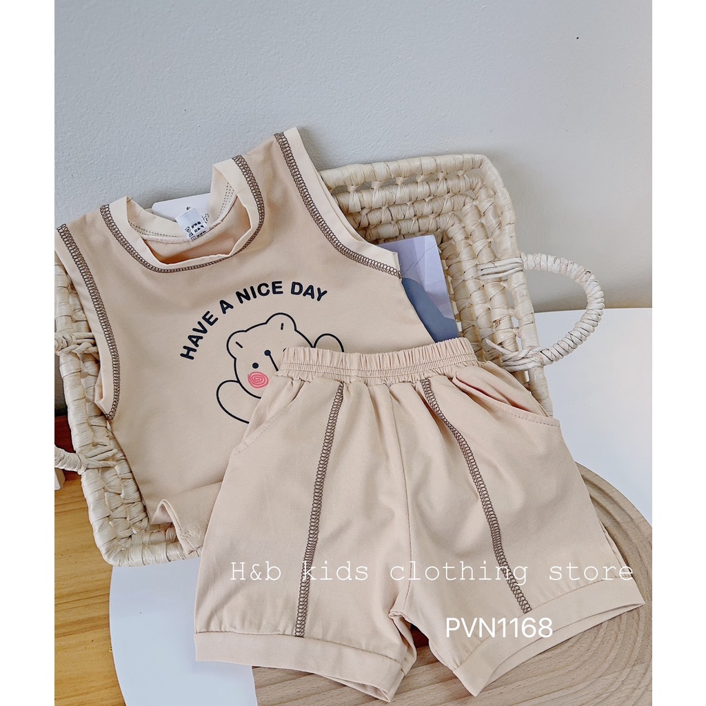 Bộ gấu HAVE A NICE DAY bé trai