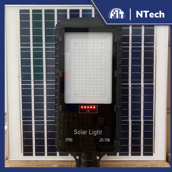 Đèn năng lượng mặt trời Jindian- Đèn đường JD-798 Công suất 300W Khung Nhôm, Chip Led "SMD" - BH 02 Năm