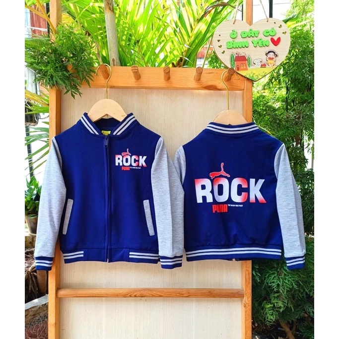 Khoác boomber cho bé trai