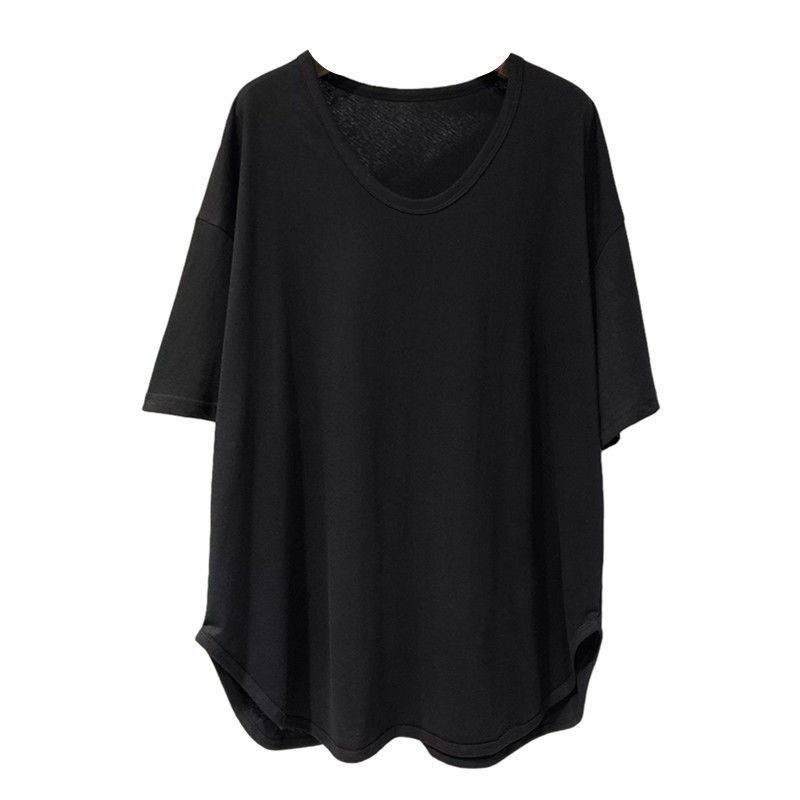 COZOKC COZOK Áo thun COZOK tay ngắn cổ chữ V dáng rộng phong cách Hàn Quốc trẻ trung thời trang