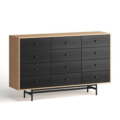 CHOBI, Tủ lưu trữ, tủ trưng bày DRA_319, 160x40x98cm, tủ gỗ Scandi Home