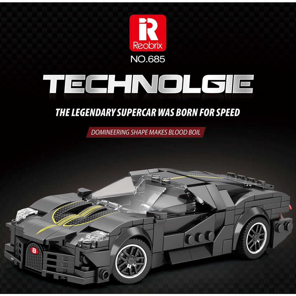 Mô Hình Xe Đua Thể Thao 2023 newest 680-88 Lego