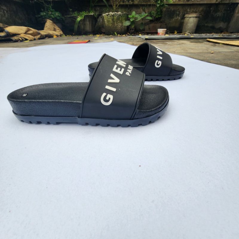 Dép nam quai ngang guvunchy trắng đế cao 4 phân chống trơn trượt size từ 38_43