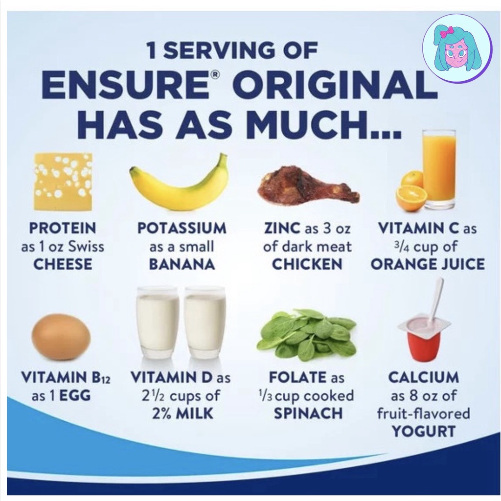 Sữa Ensure nước hương Vani Ensure Original Vanilla 237ml Thùng 24 chai của Mỹ