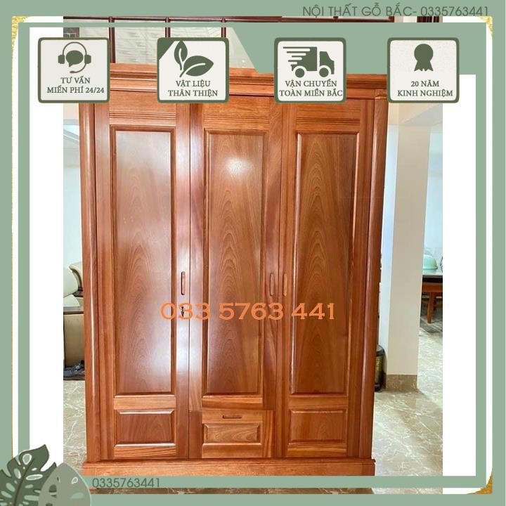 SALE Tủ đựng quần áo xoan đào cao cấp mã TA003 - nhiều kích thước phù hợp mọi không gian