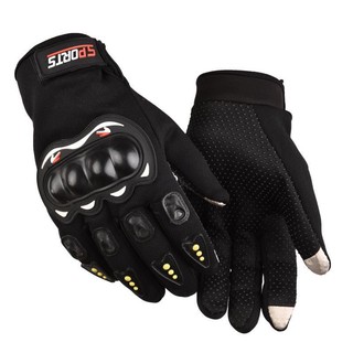 Găng tay màn hình cảm ứng xe máy Găng tay Moto Racing bảo vệ toàn ngón
