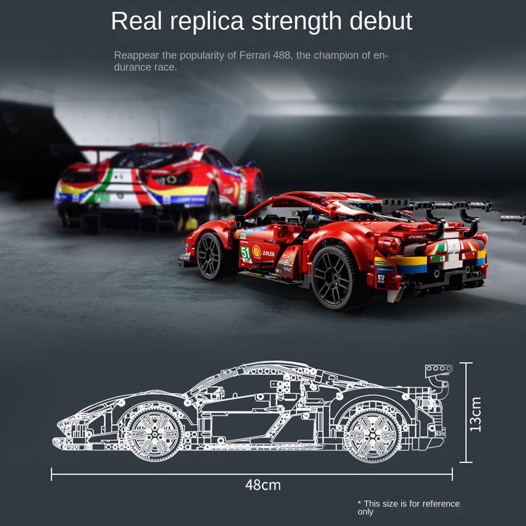Bộ Đồ Chơi Lắp Ráp LEGO Xe Đua Ferrari 488GTE 42125 Chất Lượng Cao