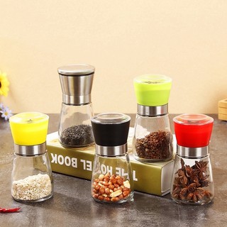 Hũ xay tiêu inox thủy tinh cao cấp - xay tiêu tiện dụng