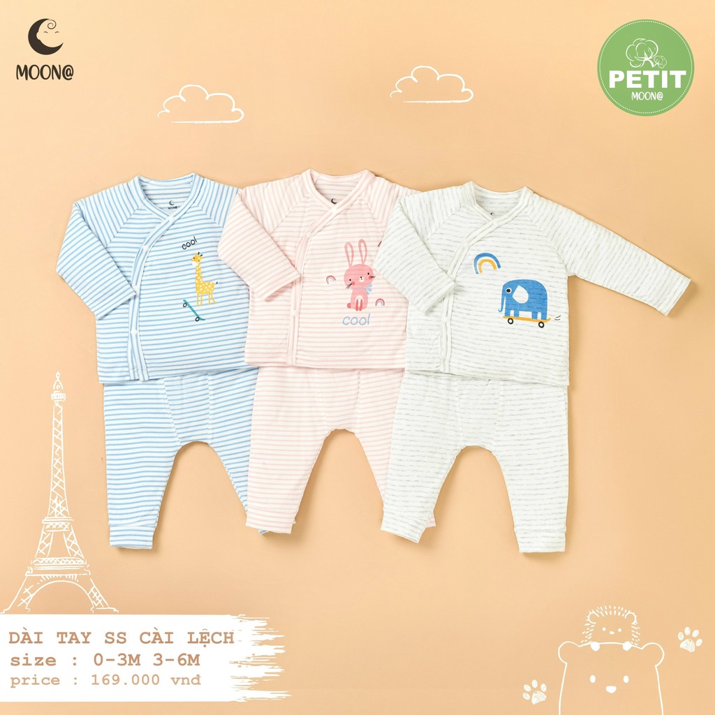 BỘ SƠ SINH CÀI LỆCH PETIT MOON@, MOMMABABY